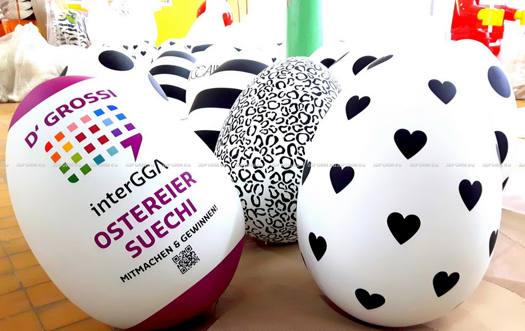 Dekorative Eier: Moderne 3D-Osterfiguren