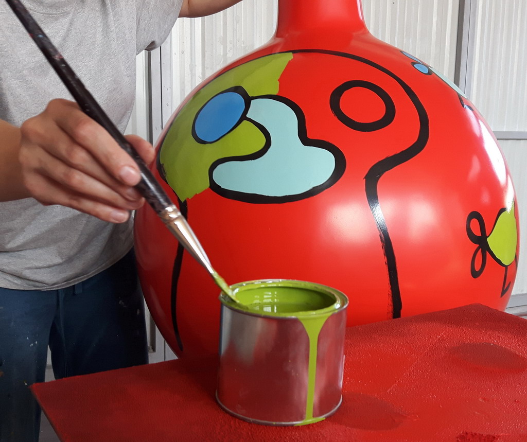 Riesige Weihnachtskugel Deko -Zahlen 7 Wielkie bombki choinkowe, dekoracja świąteczna