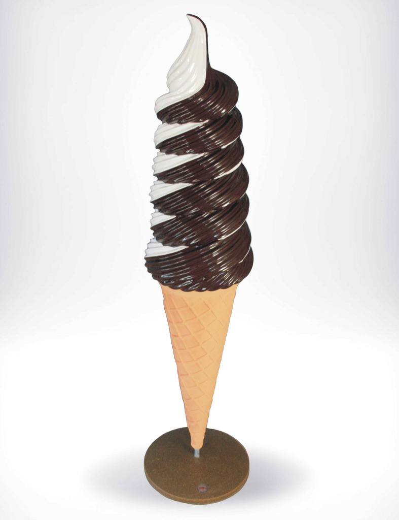 Werbe Eistüt Eisdiele Eiscafe Gastronomie Verbung 4 Reklamowa Makieta Loda Amerykańskiego / Świderka