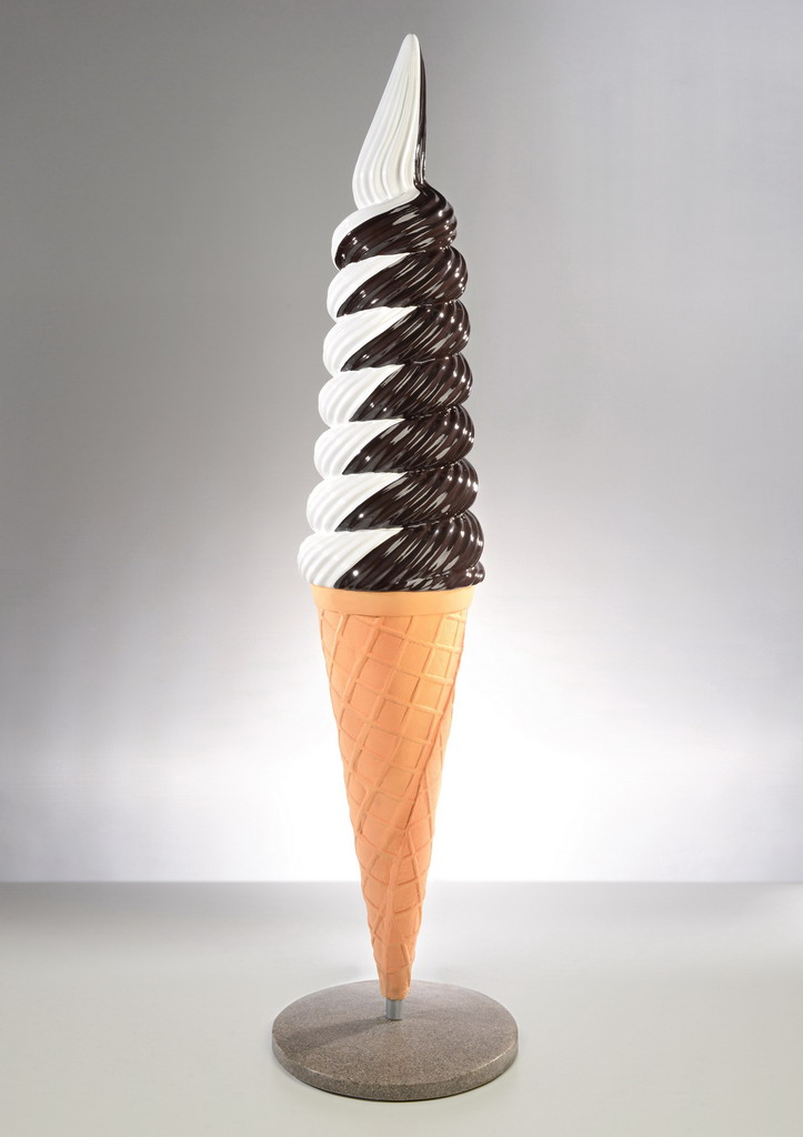 Kleine Verbe Eistüt auf Aufkanische Kunst 3 Mały reklamowy lód amerykański / świderek