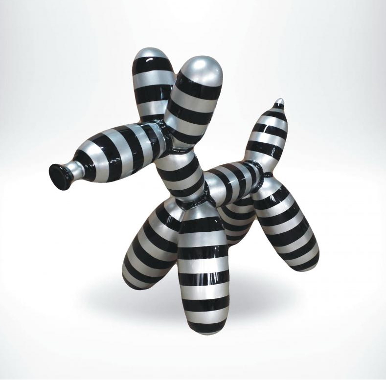 Ballon Hund Kunstharz Figuren - Einfarbig 2 Mały balonowy pies - figurka dekoracyjna