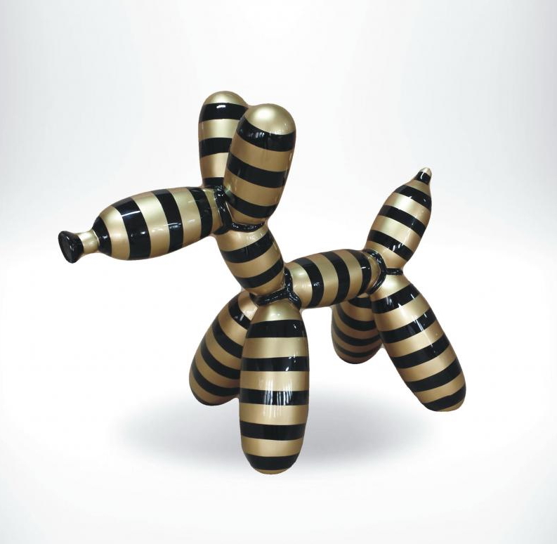 Ballon Hund Kunstharz Figuren - Einfarbig 4 Mały balonowy pies - figurka dekoracyjna