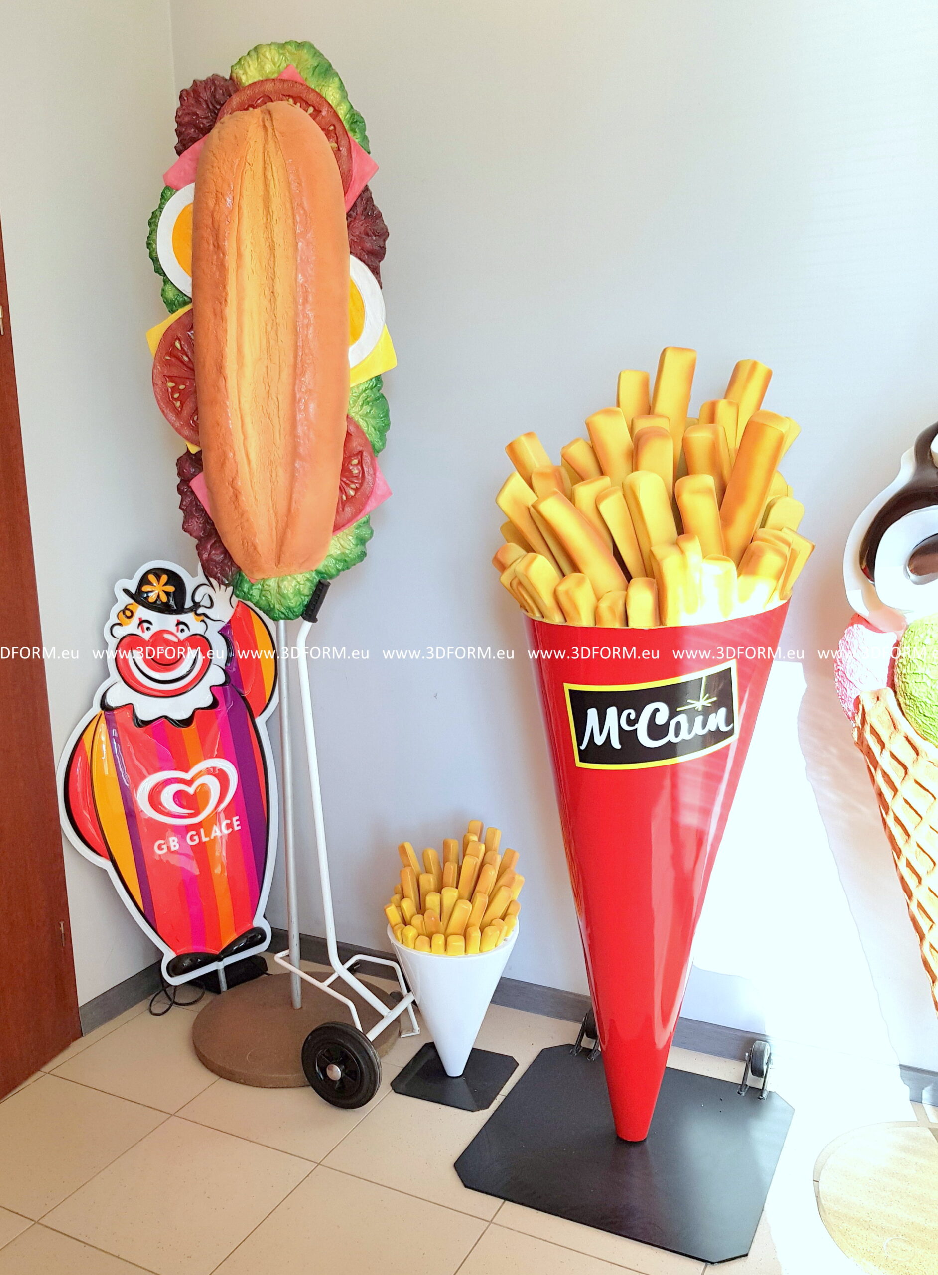 Belegts Sandwich/Brötchen Werbefigur 7 Reklamowa figura, Kanapka / sandwicz