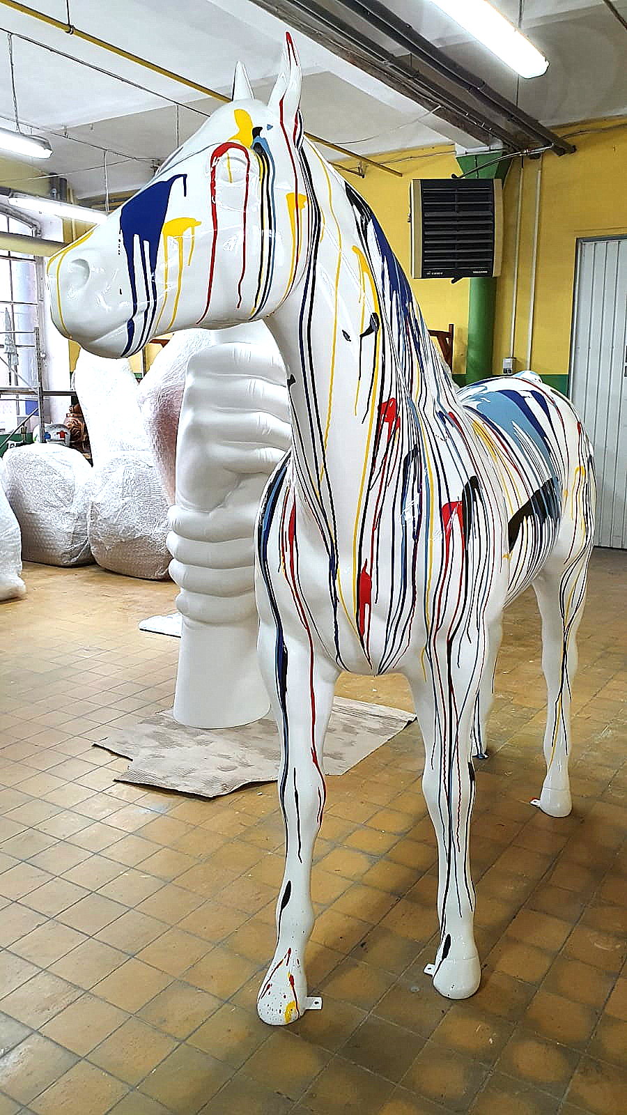 PFERD Glasfaser -Figuren LeBensgroß - Einfarbig 3 3D figura jednokolorowy koń naturalnej wielkości