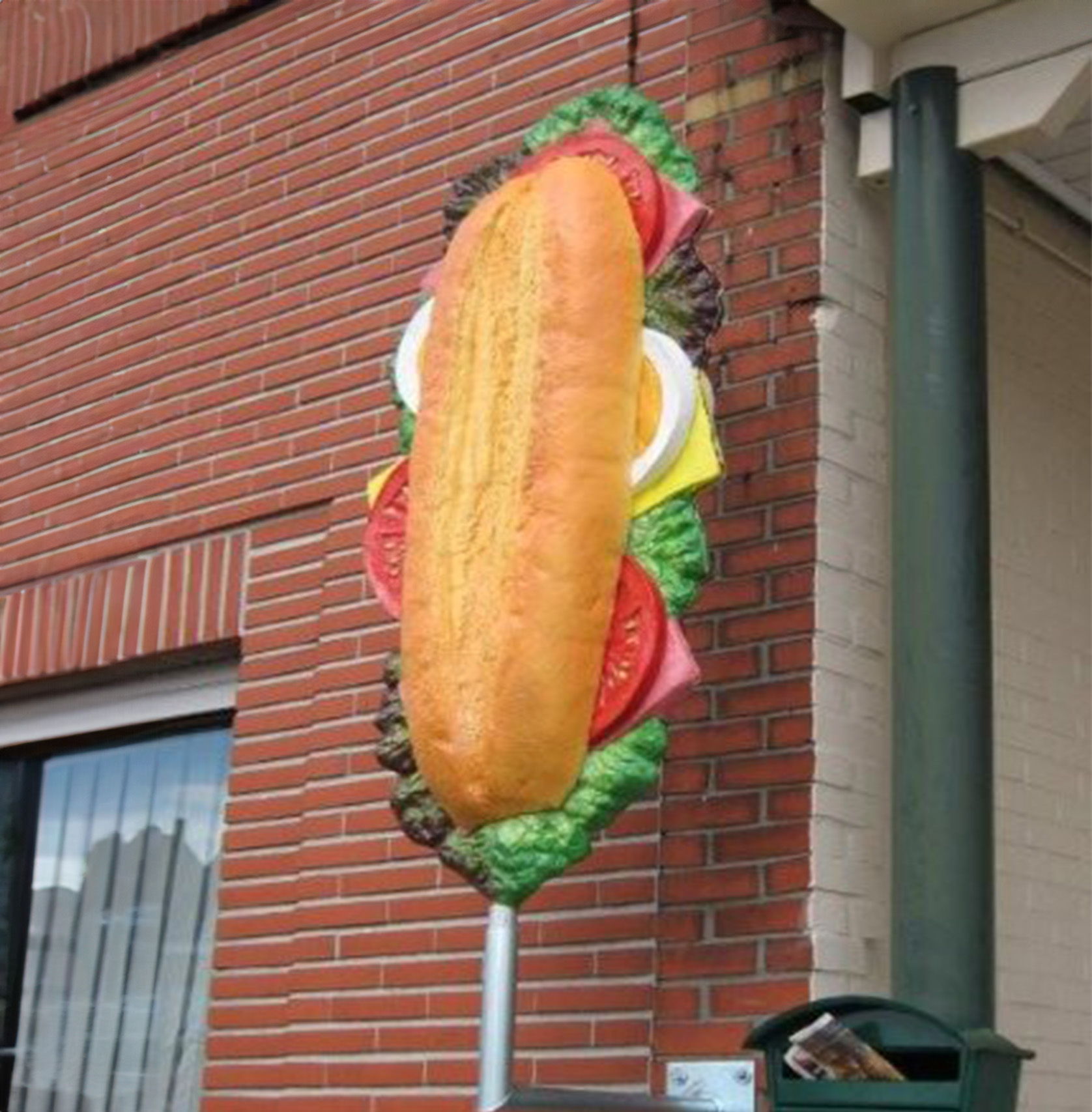 Belegts Sandwich/Brötchen Werbefigur 1 Reklamowa figura, Kanapka / sandwicz