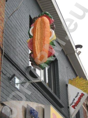 Belegts Sandwich/Brötchen Werbefigur 4 Reklamowa figura, Kanapka / sandwicz