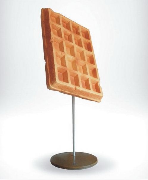 Werbewaffel 4 duża makieta gofra bez owoców