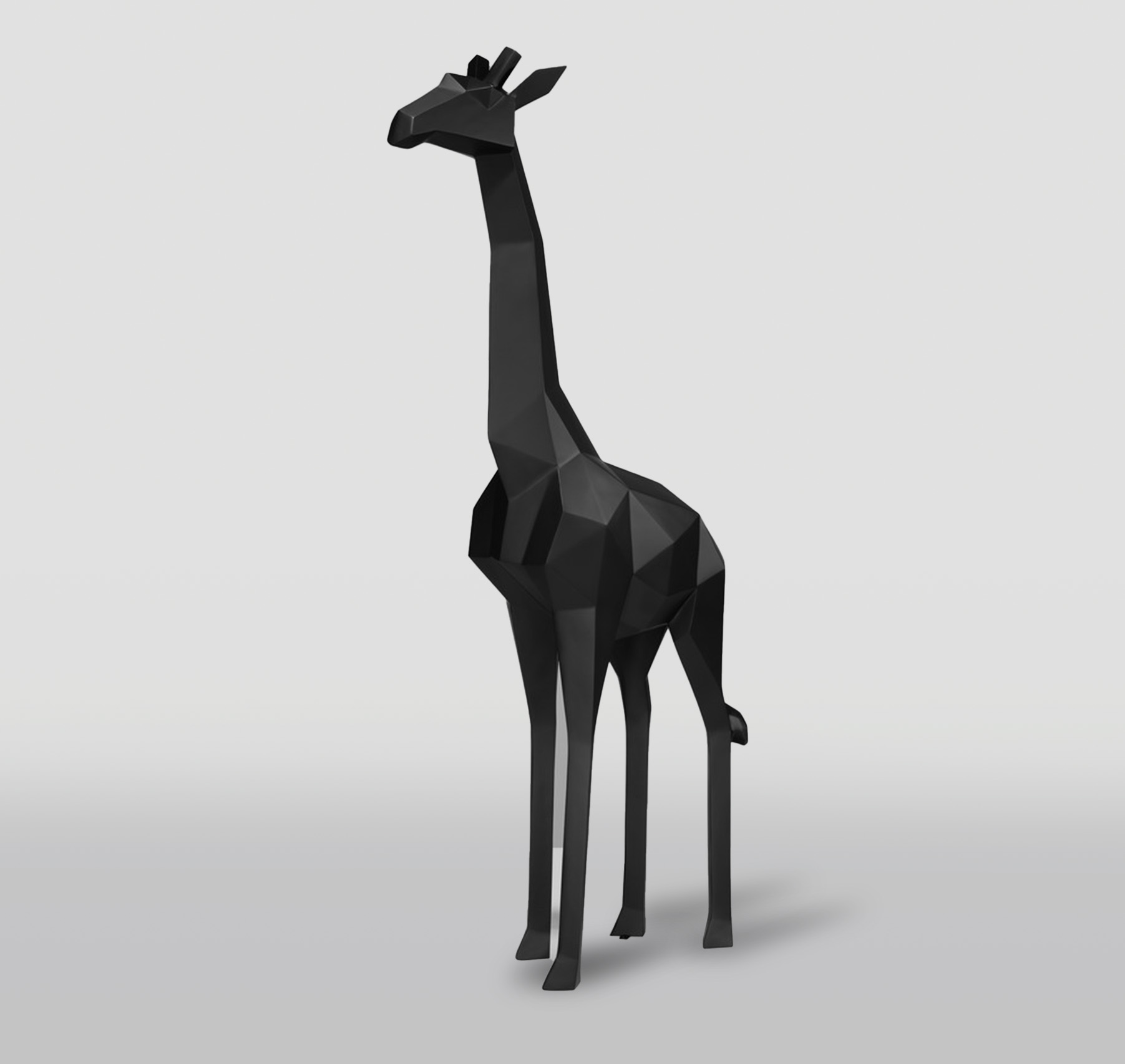 Giraffe Groß Pop-Art Tierfigur 1 Duża figura żyrafa geometryczna z laminatu