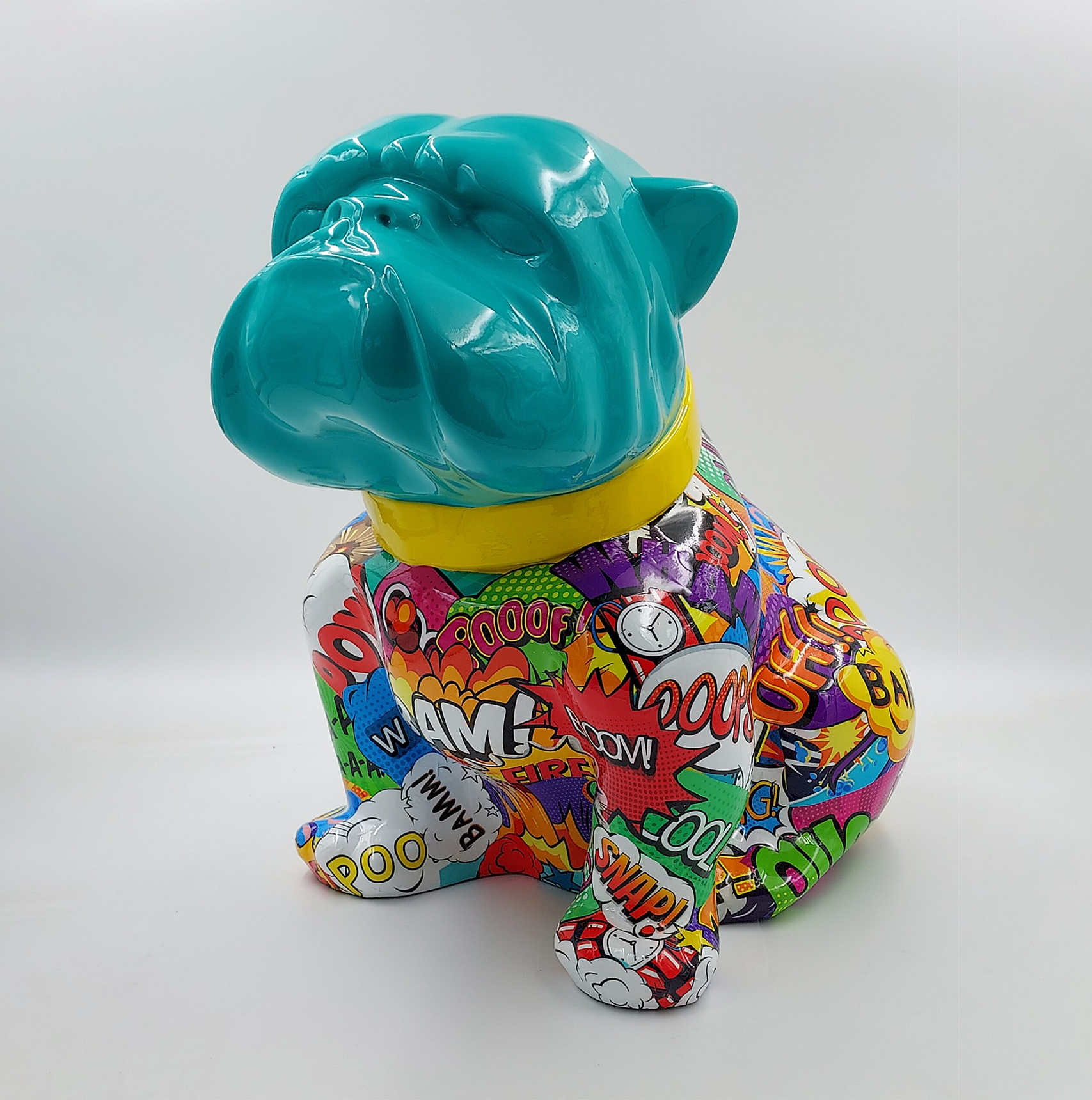 Bulldog Angelo 40cm Hund - Pop Art 1 pies Bulldog Angelo 40cm - Pop art