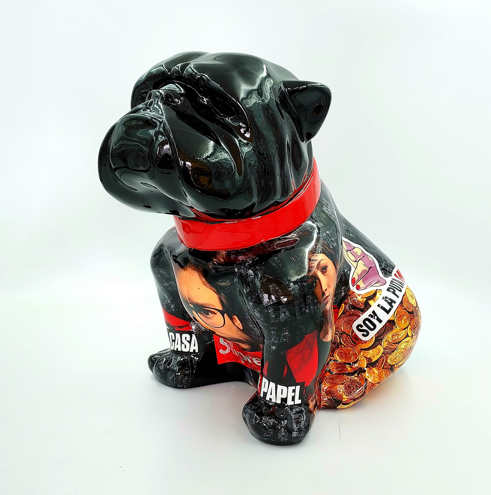 Bulldog Angelo 40 cm Hund - La Casa de Papel 1 pies Bulldog Angelo 40cm - La casa de papel