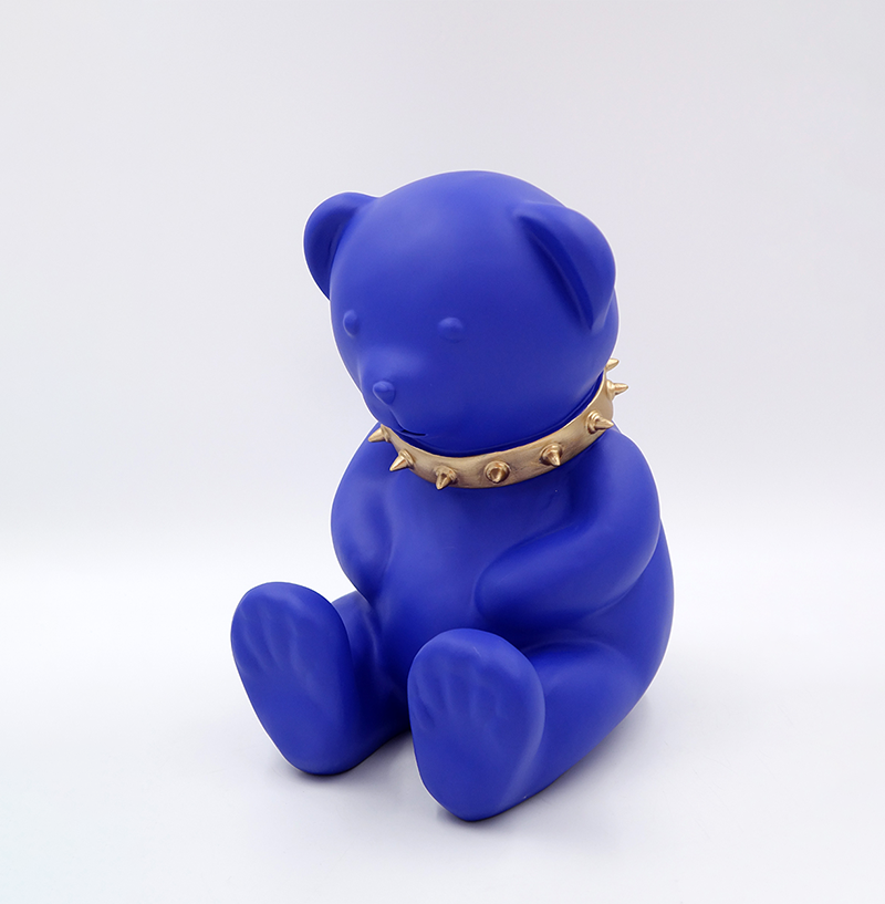 Teddybär H-31 cm - blau matt 1 Miś H-31 cm - niebieski mat