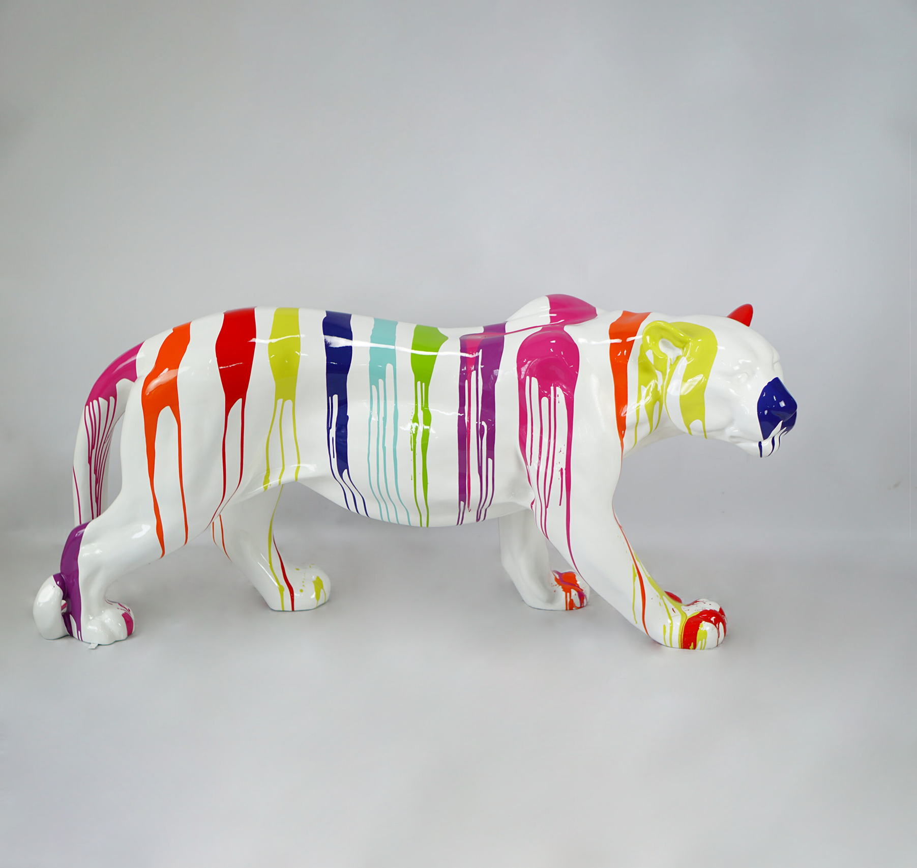 Pantera stojąca naturalnych wymiarów - multicolor 2 Pantera stojąca naturalnych wymiarów - multicolor