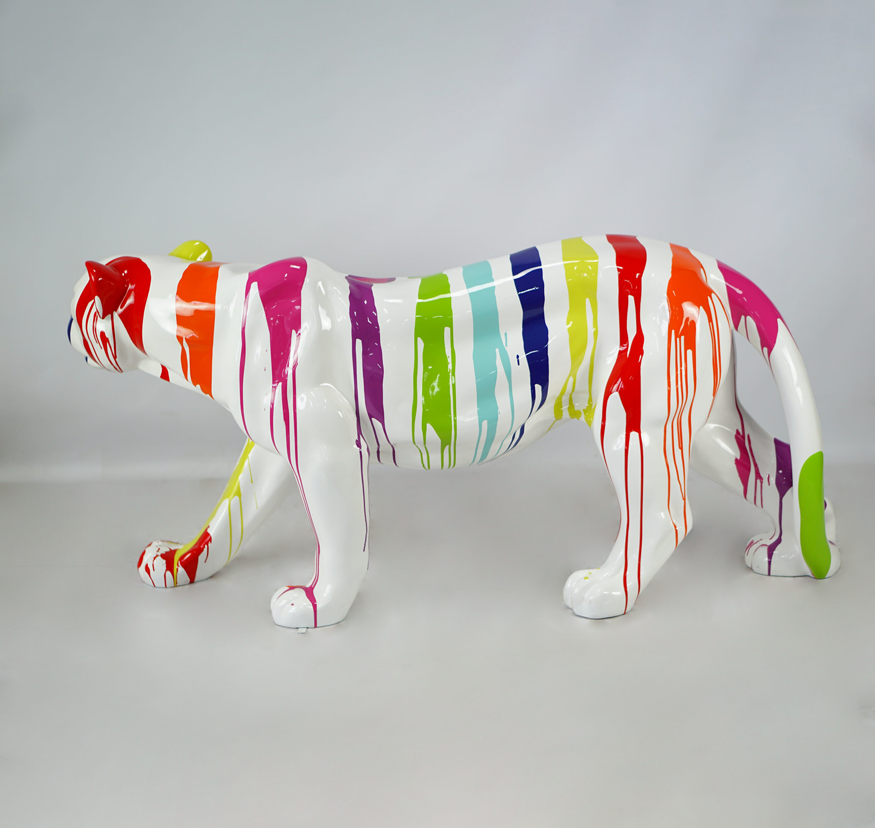 Pantera stojąca naturalnych wymiarów - multicolor 3 Pantera stojąca naturalnych wymiarów - multicolor