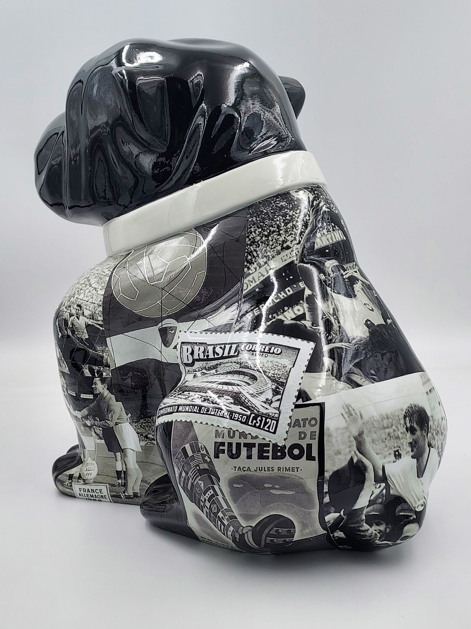 Bulldog Angelo 60 cm Hund - Fußball 2 pies Bulldog Angelo 40cm - Football