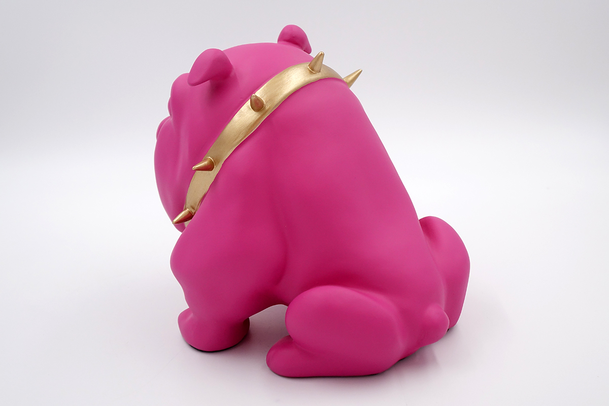 Bulldog Avella 55cm Hund - rosa Matte 2 pies Bulldog Avella 55cm - różowy mat