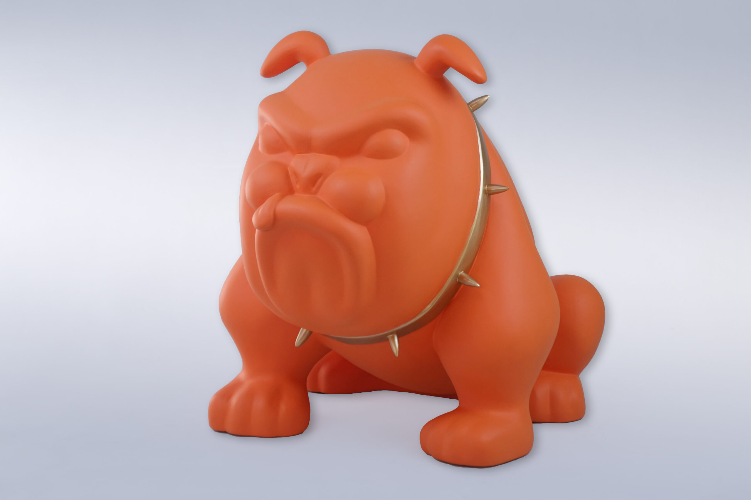 Hund Bulldog Avella 55cm - Matt Orange 1 pies Bulldog Avella 55cm - pomarańczowy mat