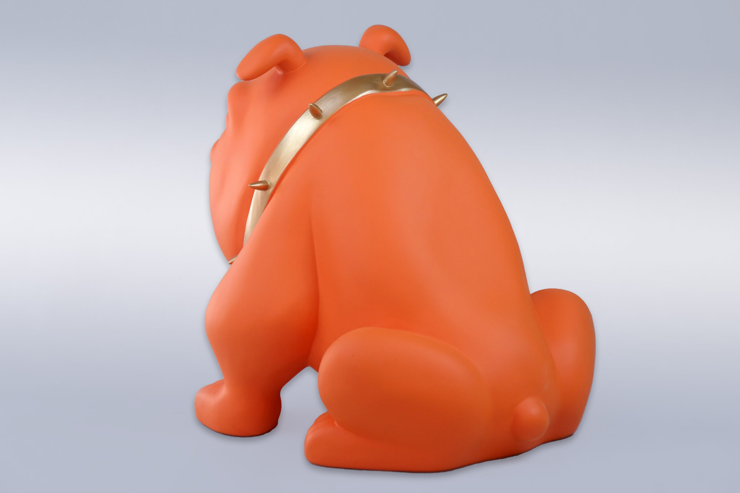 Hund Bulldog Avella 55cm - Matt Orange 2 pies Bulldog Avella 55cm - pomarańczowy mat