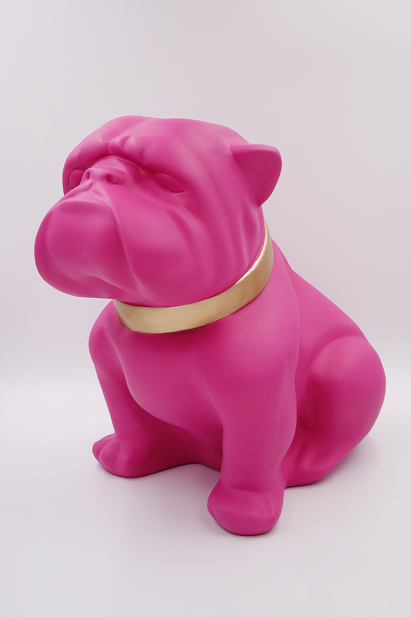 Bulldog Angelo 60 cm Hund - Mattenmalerei 3 pies Bulldog Angelo 60cm - malowanie mat
