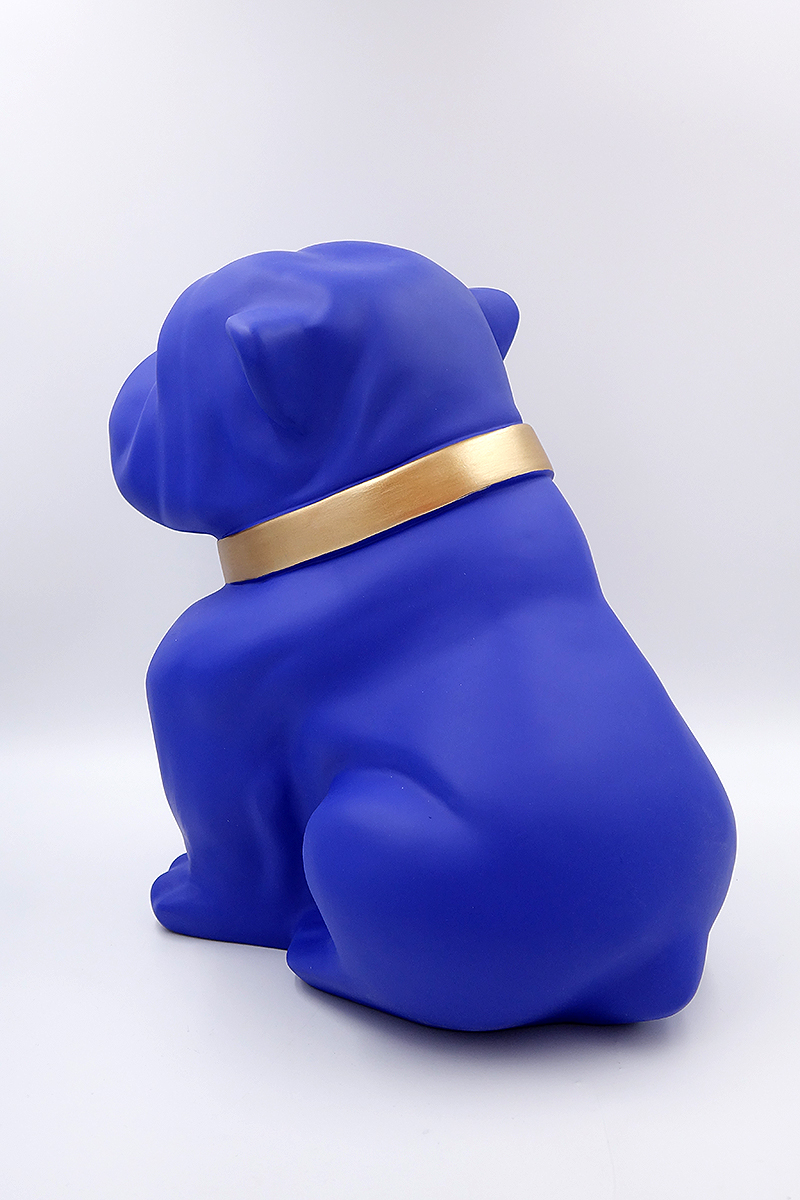 Bulldog Angelo 40cm Hund - Mattenmalerei 2 pies Bulldog Angelo 40cm - malowanie mat