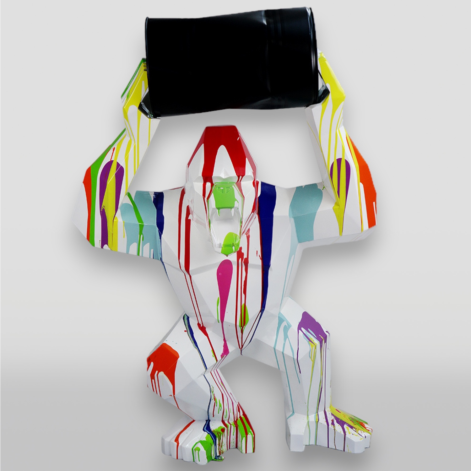 Gorilla Tono Quadrat XL - Weißer Trash 1 Goryl Tono kwadrat XL - Biały Trash