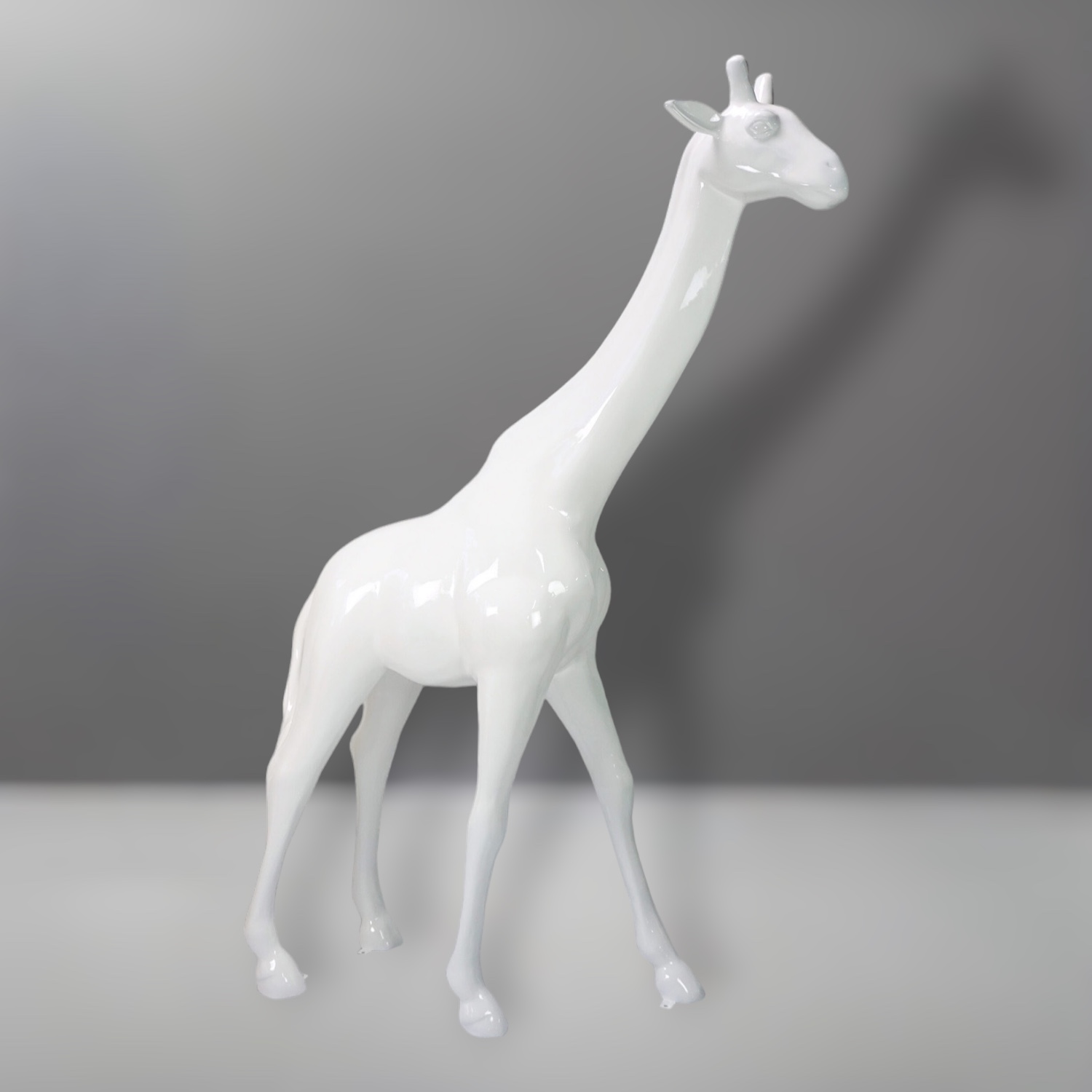 Große Giraffe, 230 cm, weiße Version. 1 Duża żyrafa 230cm wersja biała
