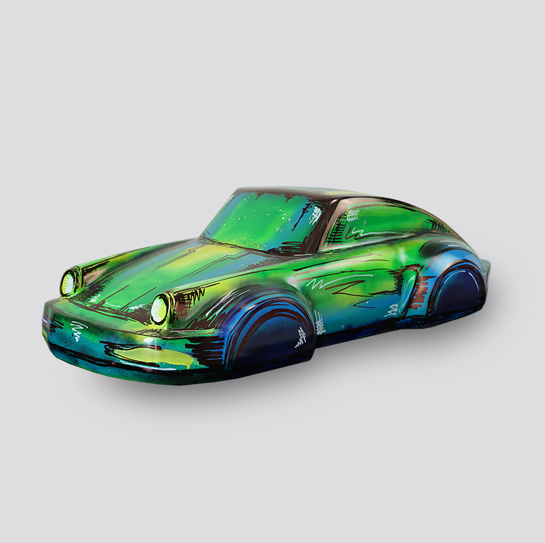 Modell Auto 911 - Malerei Motiv 1 Model auta 911 - motyw mazaki