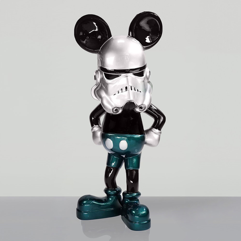 Dekorative Figur "Stormtrooper Maus" in Grün 1 Figura Dekoracyjna Myszka Szturmowiec Zielony