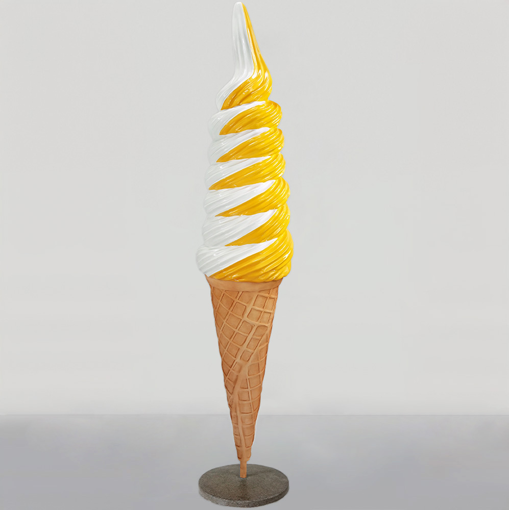 Reklamemodel eines amerikanischen / Spiral-Eis - Mango 1 Reklamowa Makieta Loda Amerykańskiego / Świderka - Mango