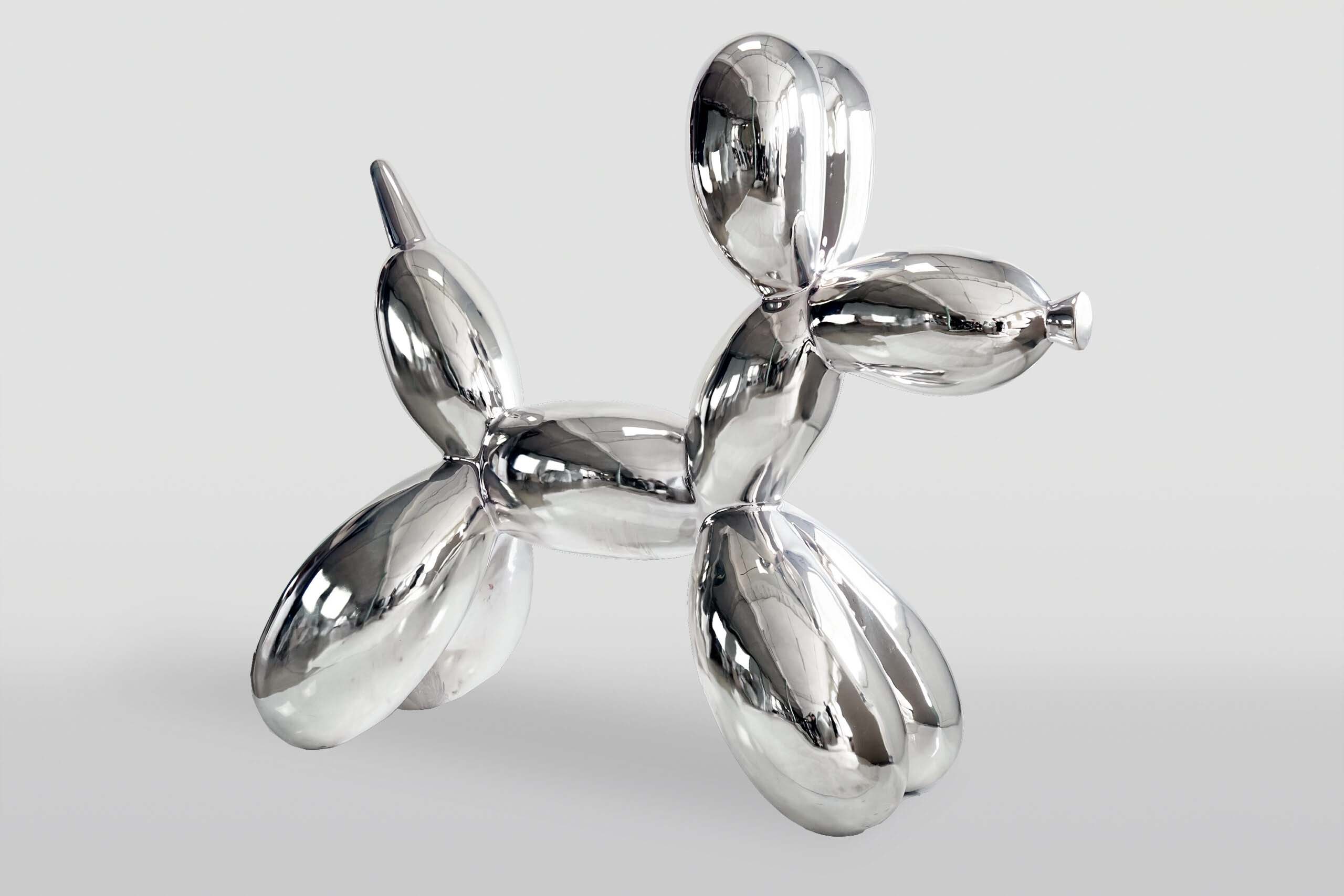 oryg_064490685_1129949550544944_1465385417682452480_o Balloondog XXL Silver Chrom scaled 1