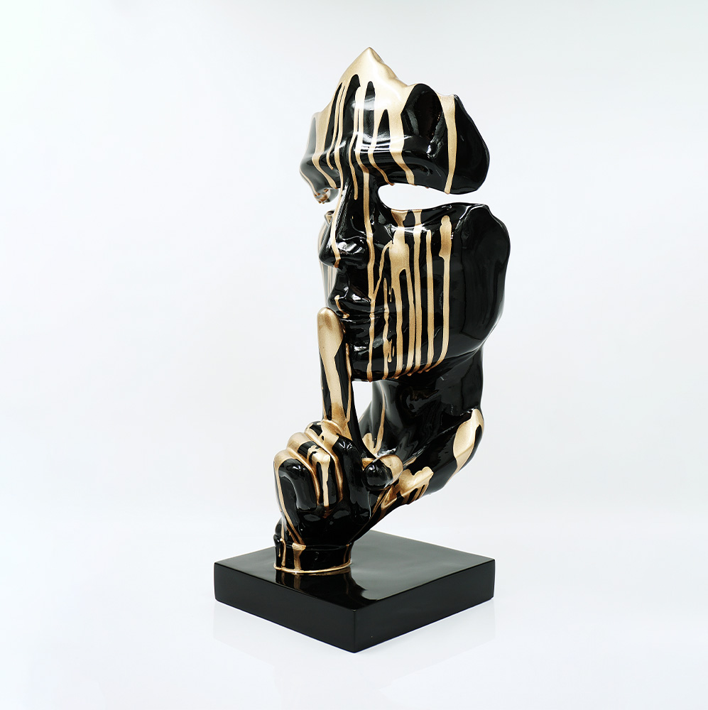 Kleine Maske auf Standfuß - Motiv V 3 Kleine Maske auf Standfuß - Motiv V – Bild 3