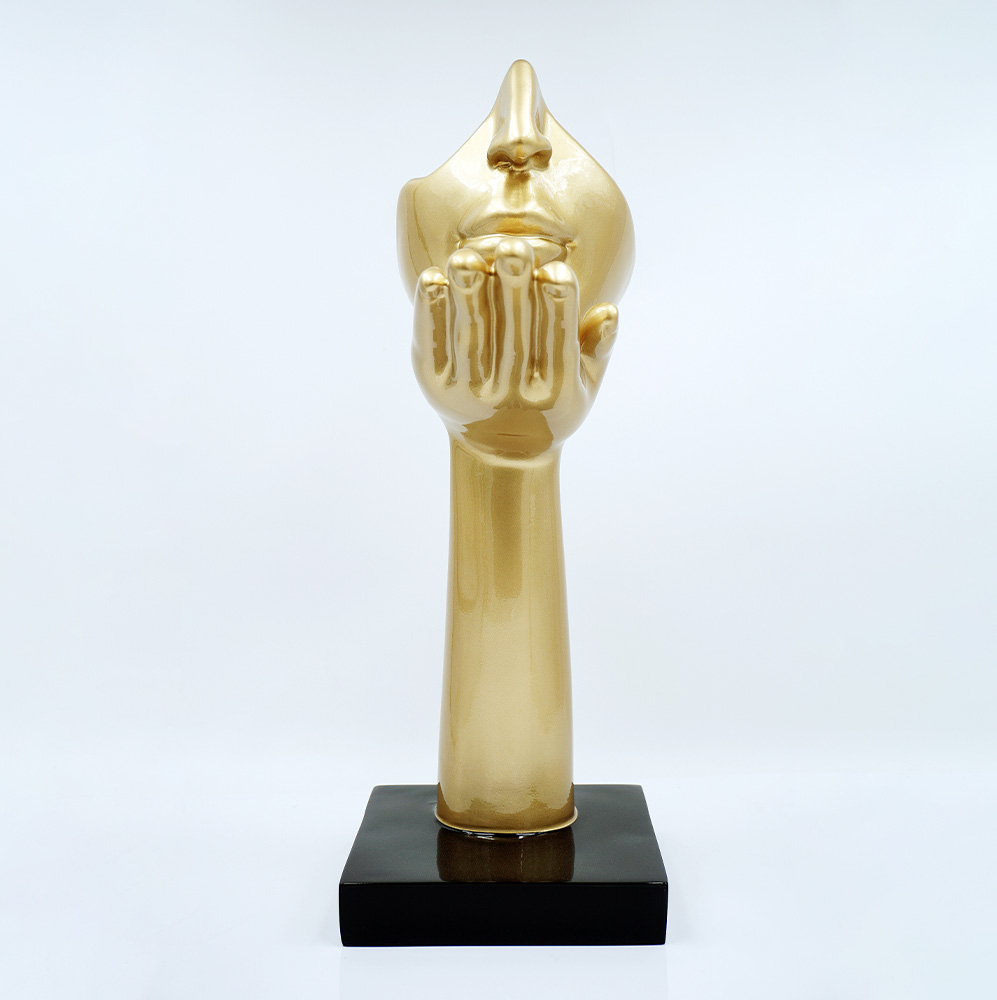 Kleine Maske auf Sockel - Motiv I 2 Kleine Maske auf Sockel - Motiv I – Bild 2