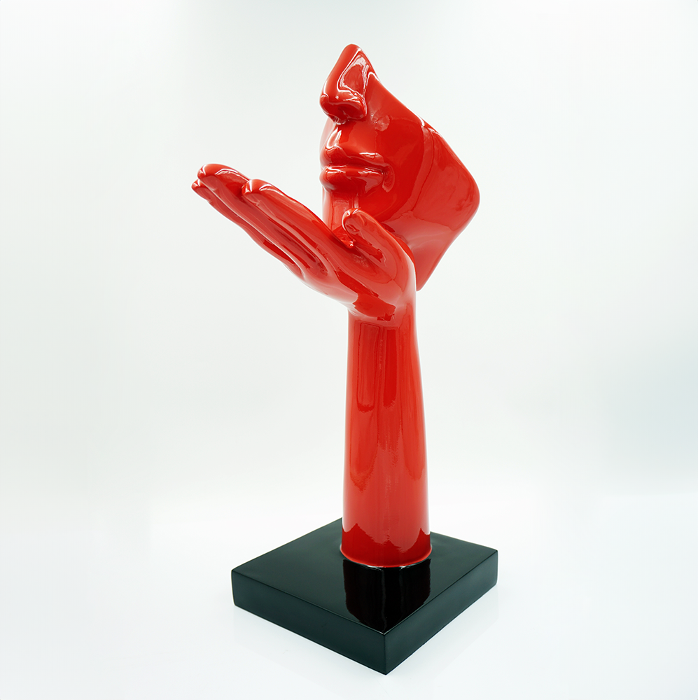 Kleine Maske auf Sockel - Motiv I 3 Kleine Maske auf Sockel - Motiv I – Bild 3