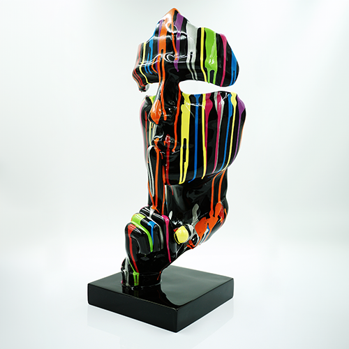 Kleine Maske auf Standfuß - Motiv V 2 Kleine Maske auf Standfuß - Motiv V – Bild 2