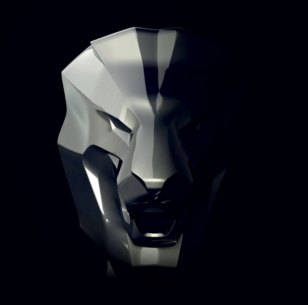 Exklusive Löwenfigur - Silber Glanz 1 Exklusive Löwenfigur - Silber Glanz