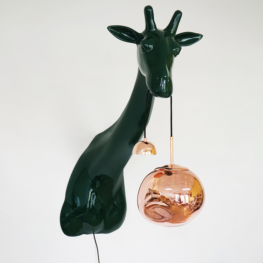 Dekorative Lampe Giraffe an der Wand 1 Dekorative Lampe Giraffe an der Wand