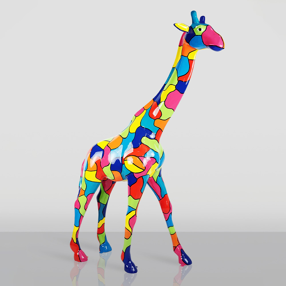 Große Giraffe 230cm – Bunte Version 1 Große Giraffe 230cm – Bunte Version