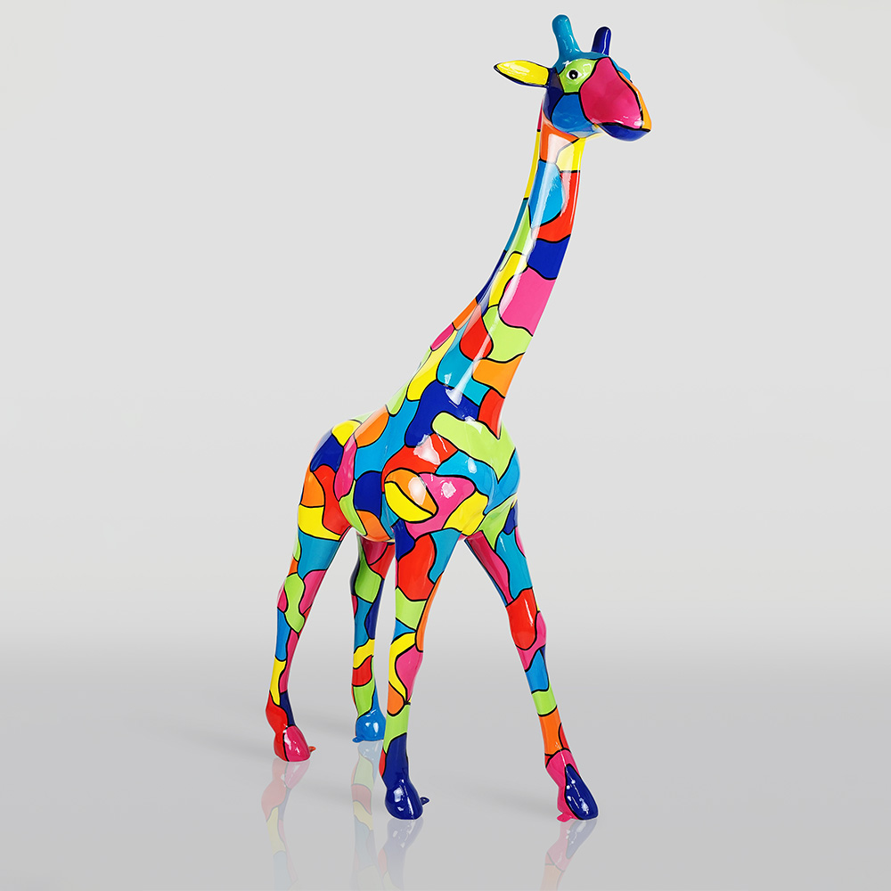 Große Giraffe 230cm – Bunte Version 2 Große Giraffe 230cm – Bunte Version – Bild 2