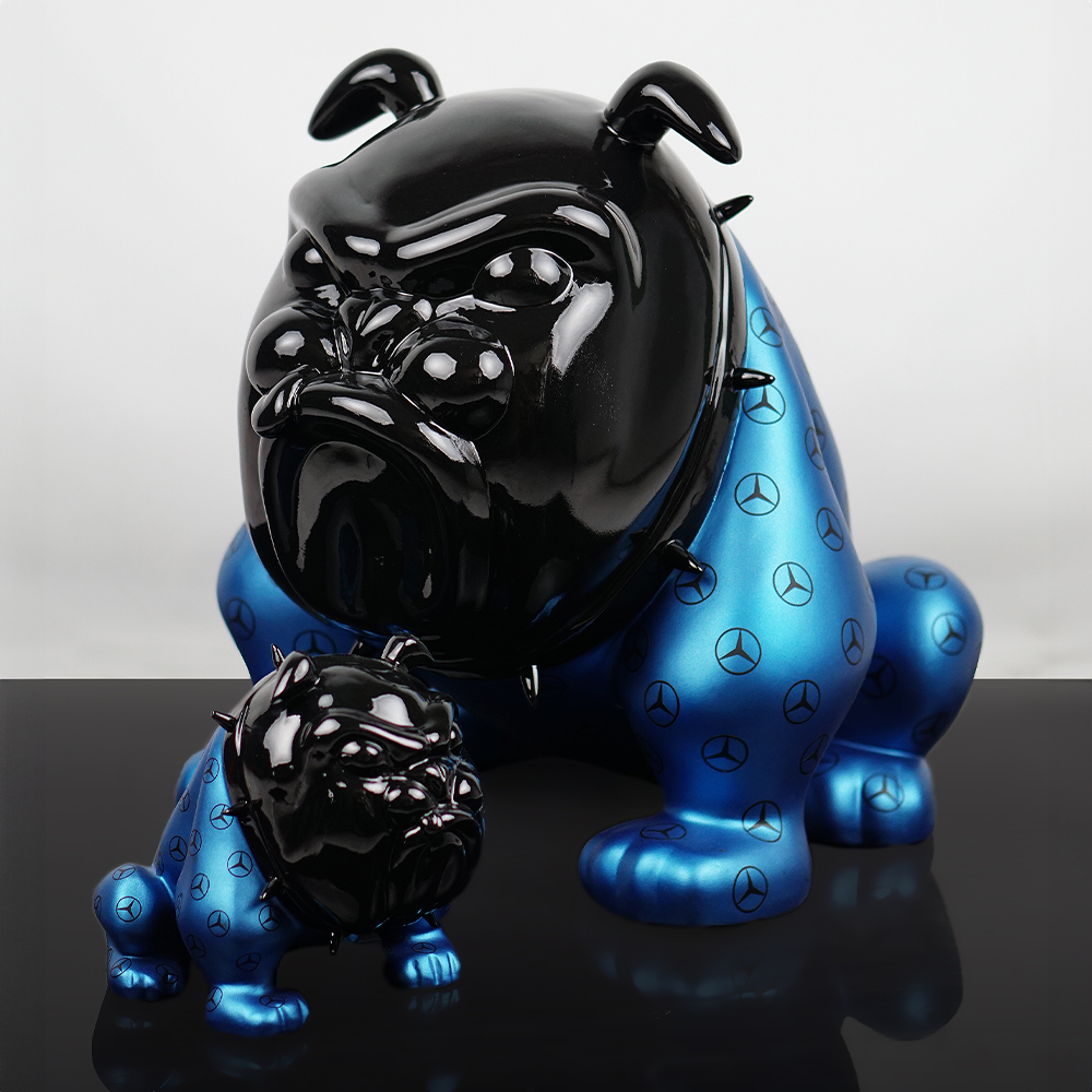 Exklusive Blaue Bulldogge-Figur AMG – Avella 22 3 Exklusive Blaue Bulldogge-Figur AMG – Avella 22 – Bild 3