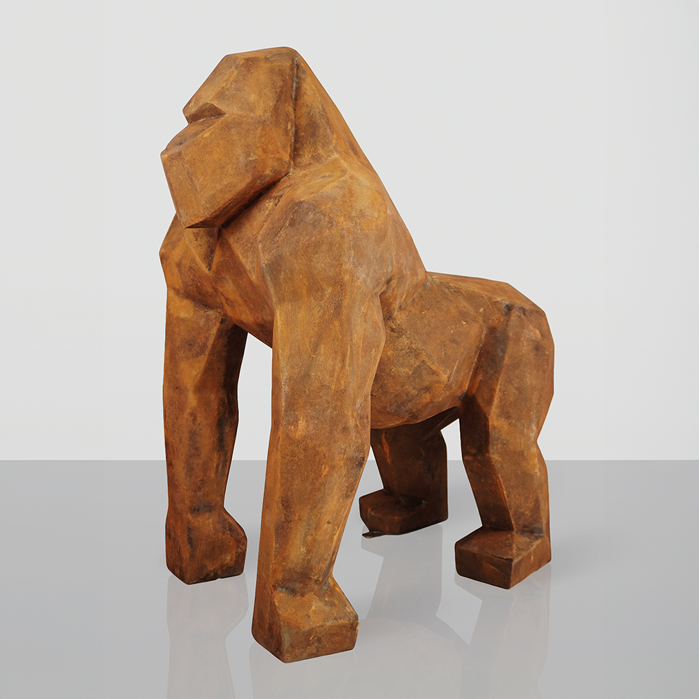 Quadratischer Gorilla – Rosteffekt 2 Quadratischer Gorilla – Rosteffekt – Bild 2